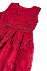 Girl's Maroon Fancy Frock