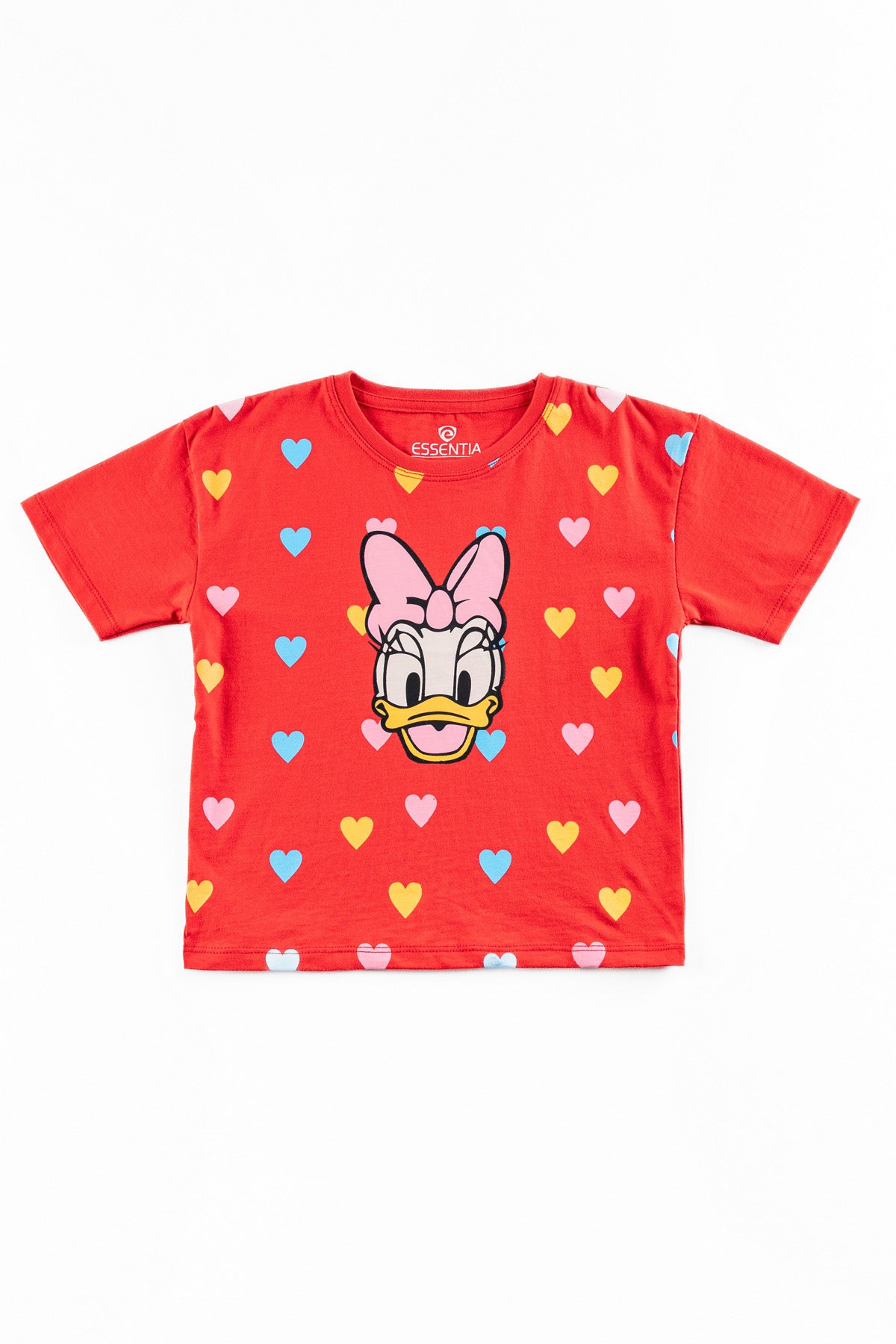 Red Daisy Duck Girl's T-Shirt.