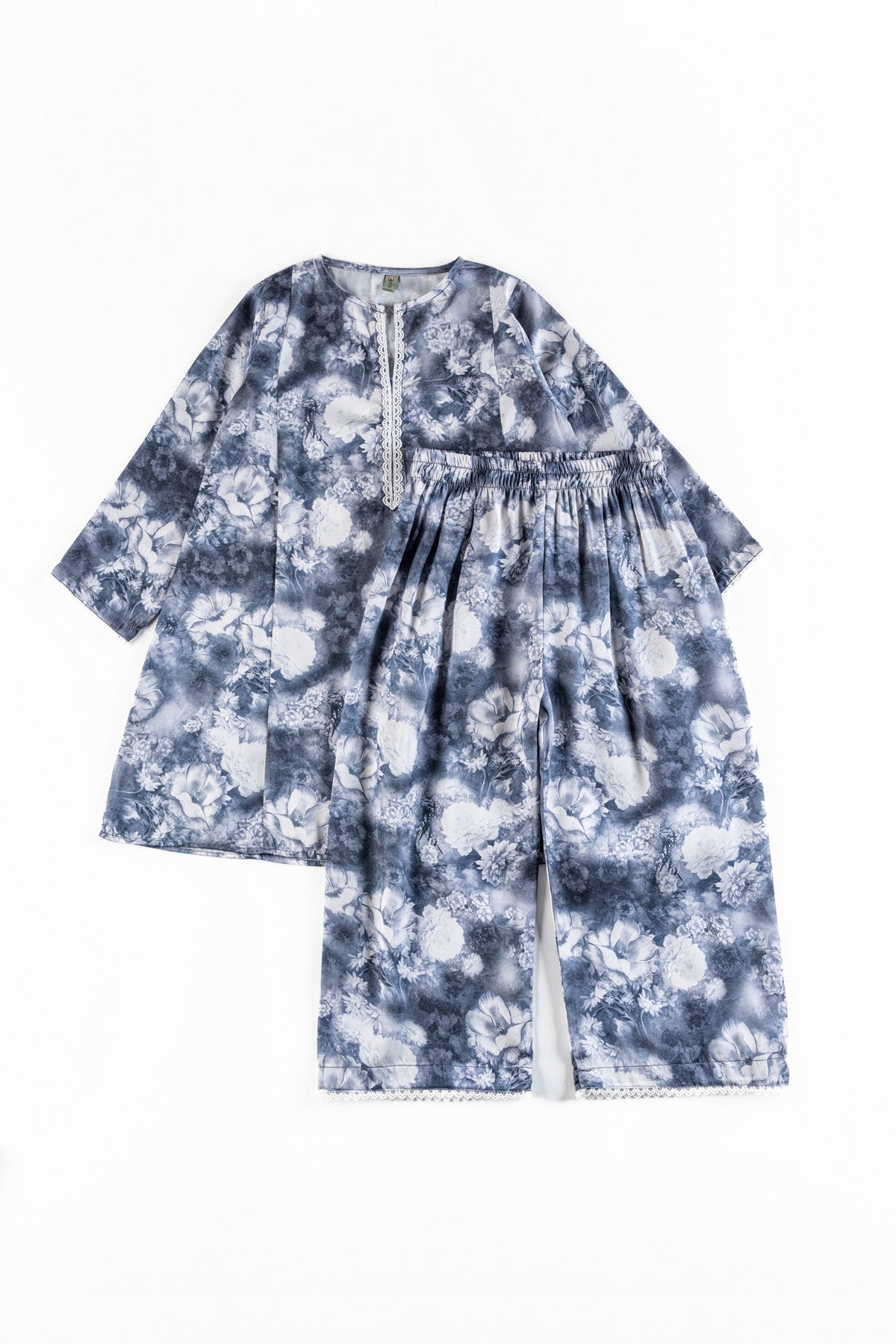 Smoke Floral Girl's Co-ord Set.