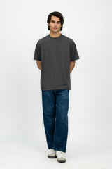 Dark Grey Men's Baggy Fit T-Shirt