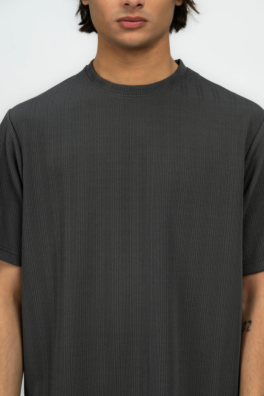 Dark Grey Men's Baggy Fit T-Shirt