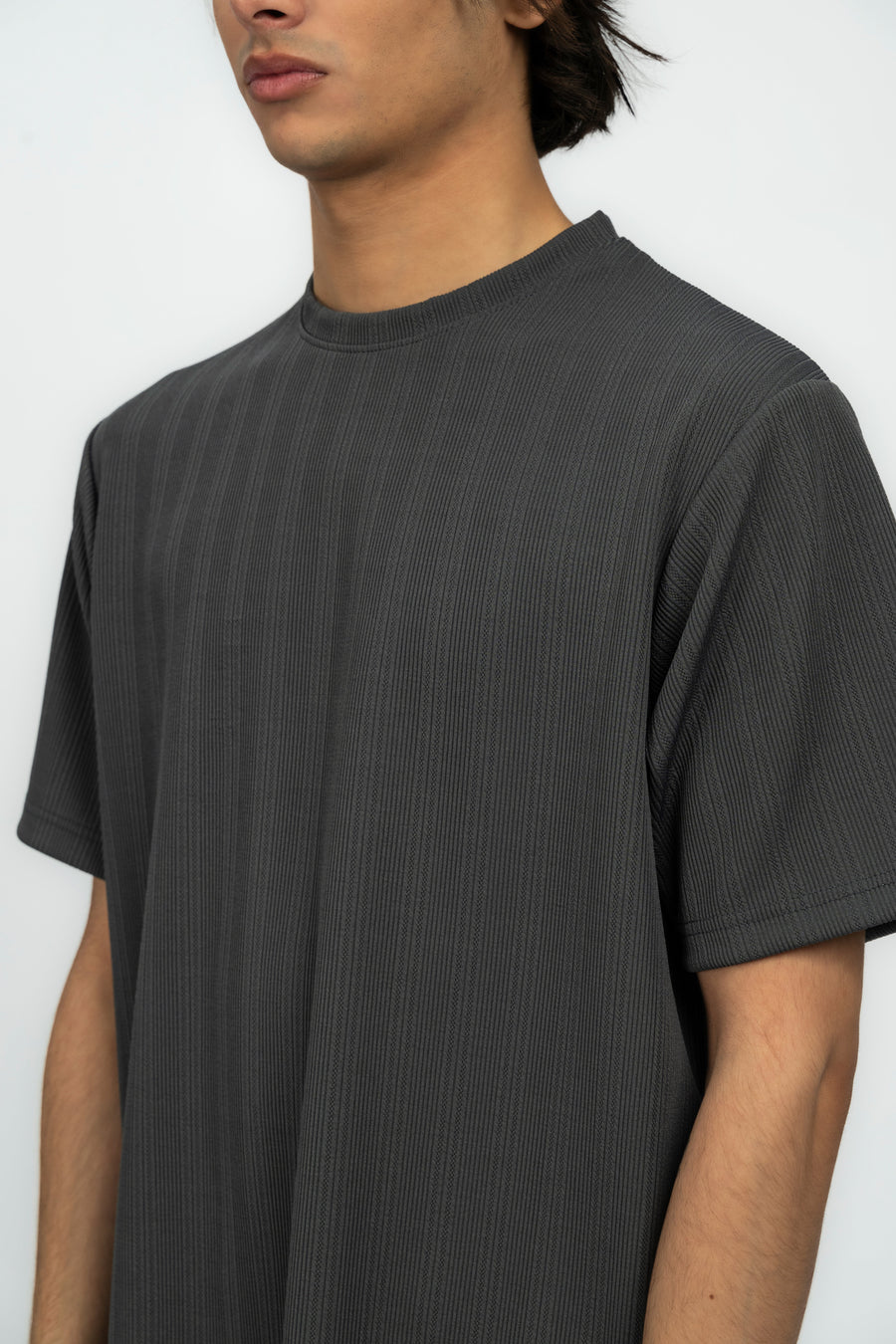 Dark Grey Men's Baggy Fit T-Shirt