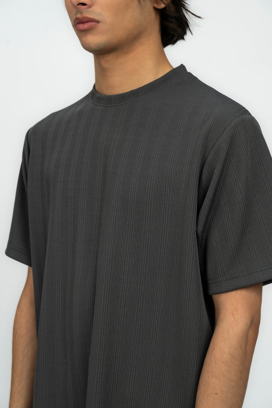 Dark Grey Men's Baggy Fit T-Shirt