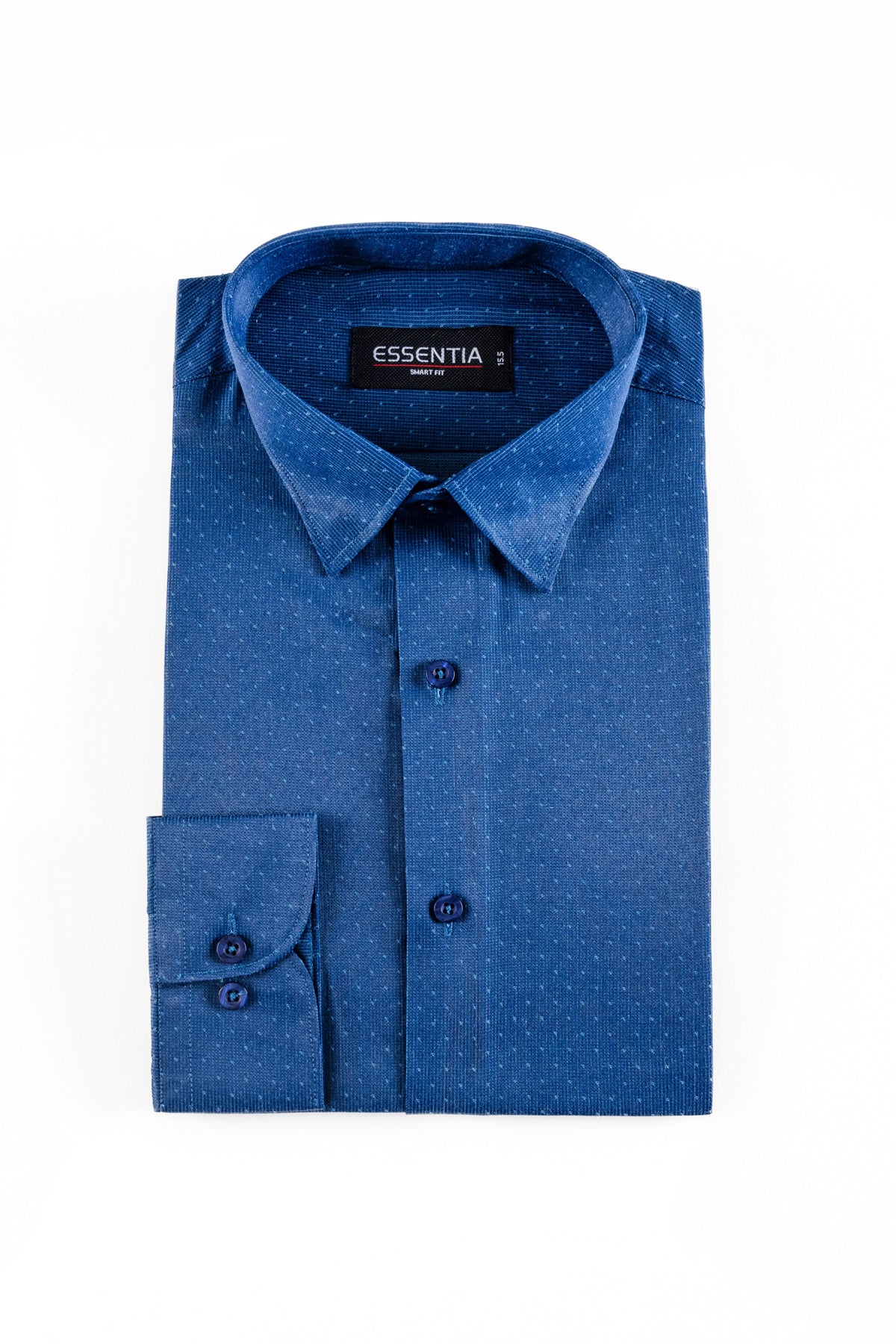 Navy Blue Dot Dress Shirt