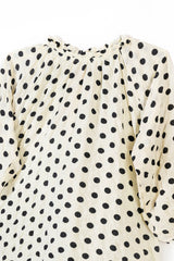 White Polka Dots Ladies Top