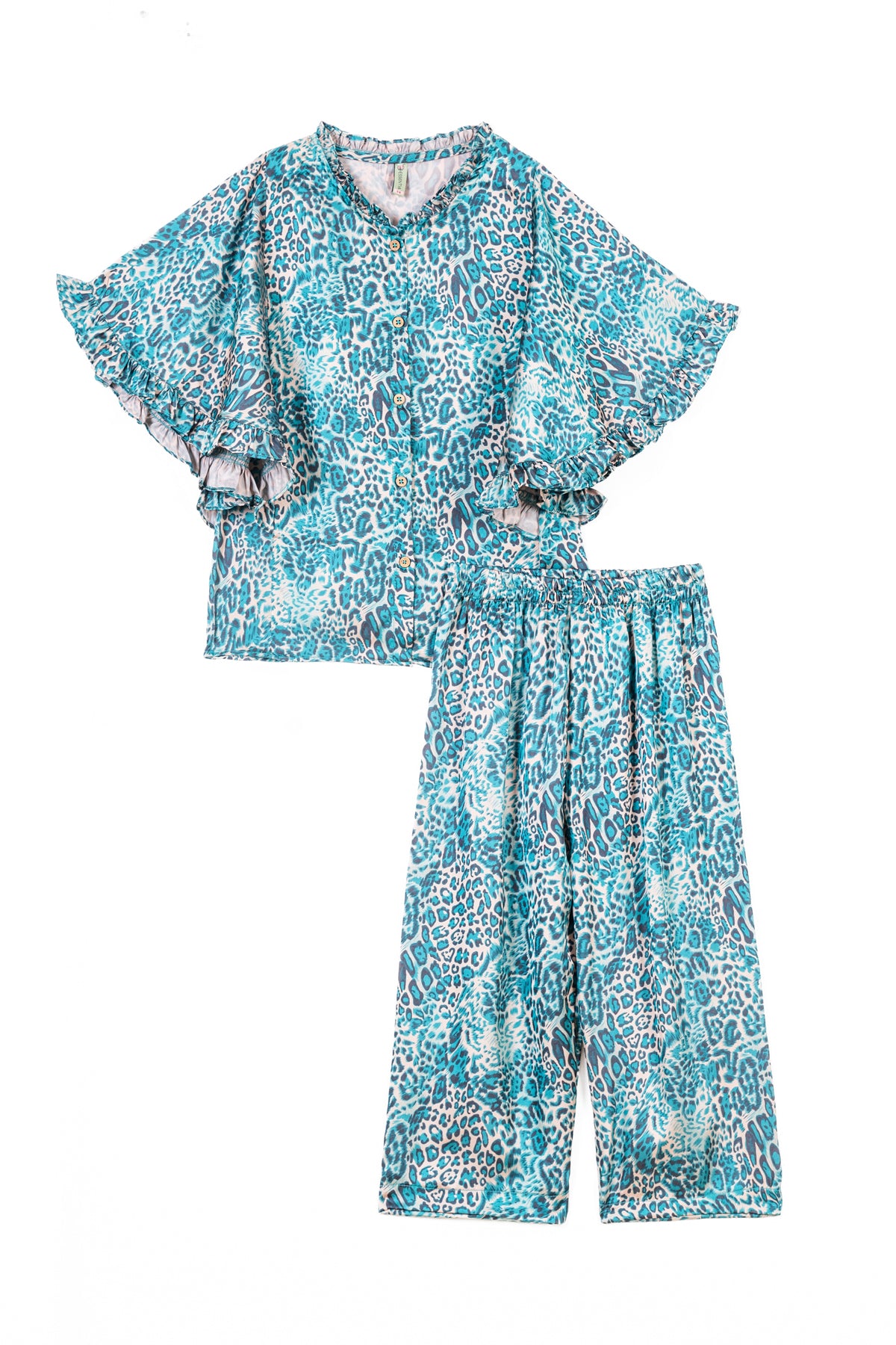 Leopard Printed Girl's Co-ord Set