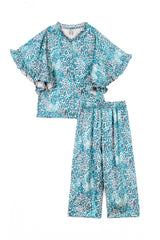 Leopard Printed Girl's Co-ord Set