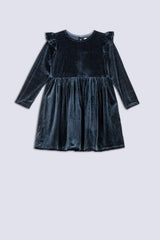 Grey Corduroy Girl's Frock