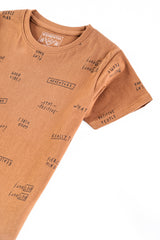 All over Brown Boy's T-Shirt.