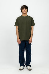 Olive Textured Men's T-Shirt