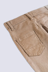 Light Brown Boy's Cotton Jeans