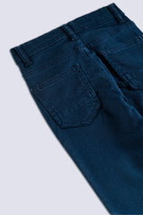 Navy Blue Boy's Cotton Jeans