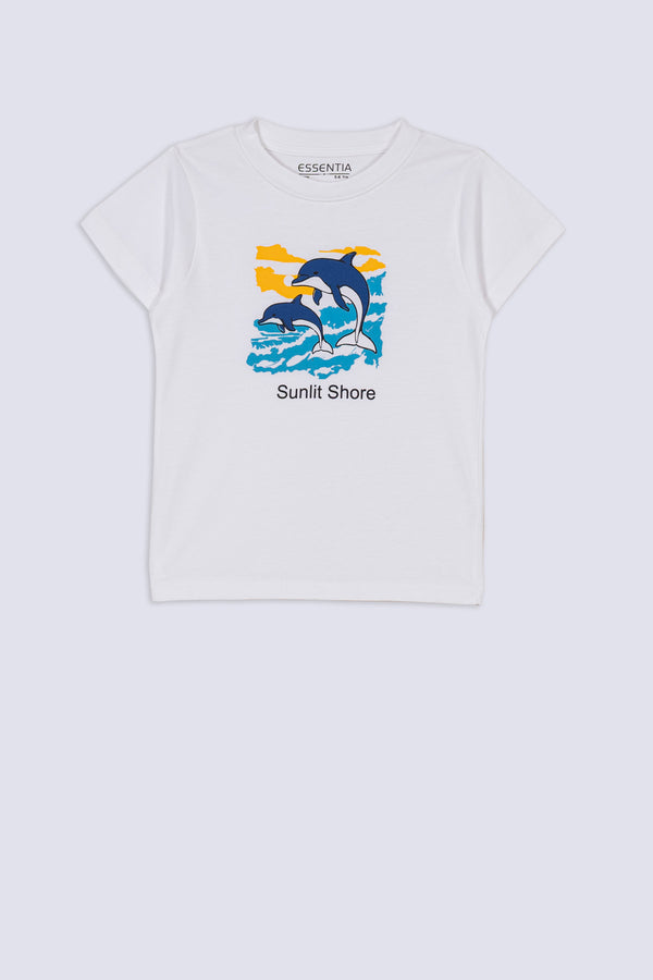 Sunlit Shore Girls' Graphic Tee