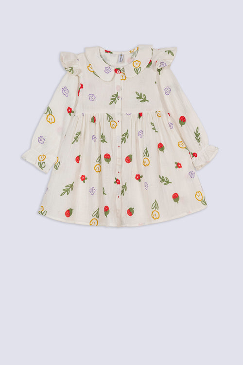 Girls' Garden Berry Dress
