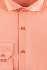 Peach Texture Men's Dress Shirt