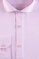 Pink Textured Men's Dress Shirt