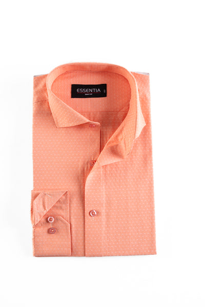 Orange Men s Dress Shirt ESSENTIA