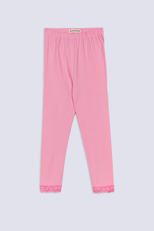 Lace Hem Girls' Legging