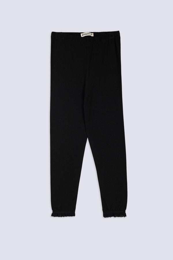 Lace Hem Girls' Legging