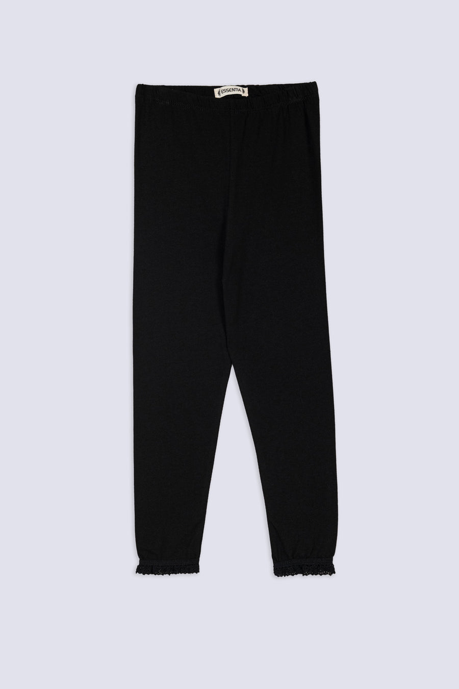 Lace Hem Girls' Legging