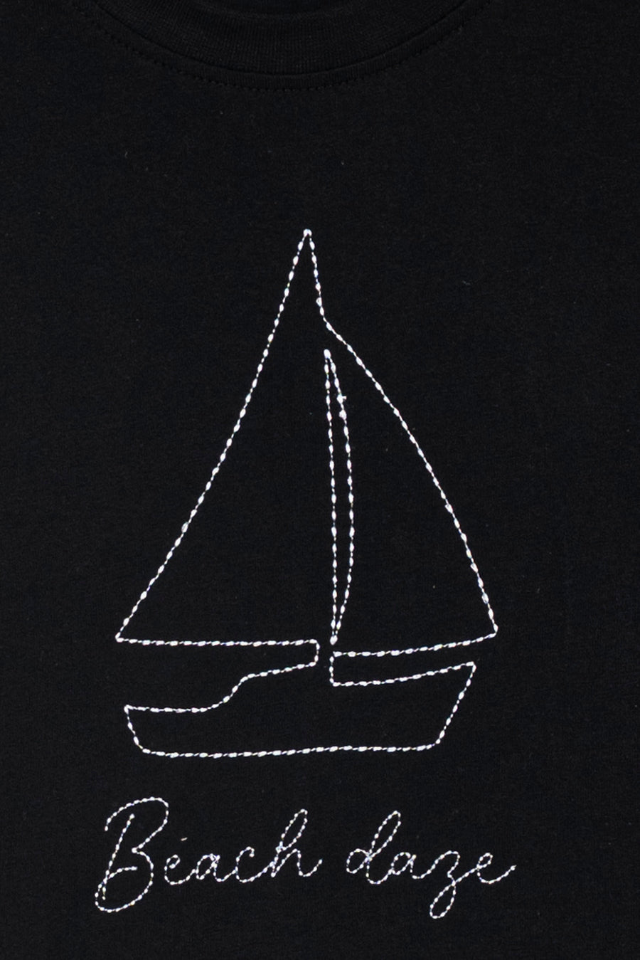 Girls' Black Beach Daze Tee
