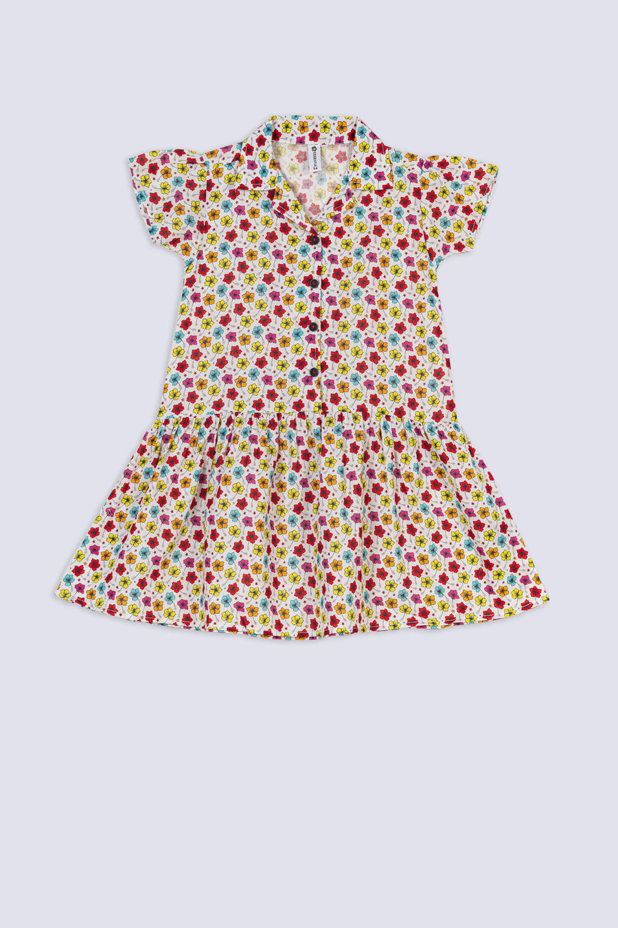 Girls' Multicolor Floral Summer Dress