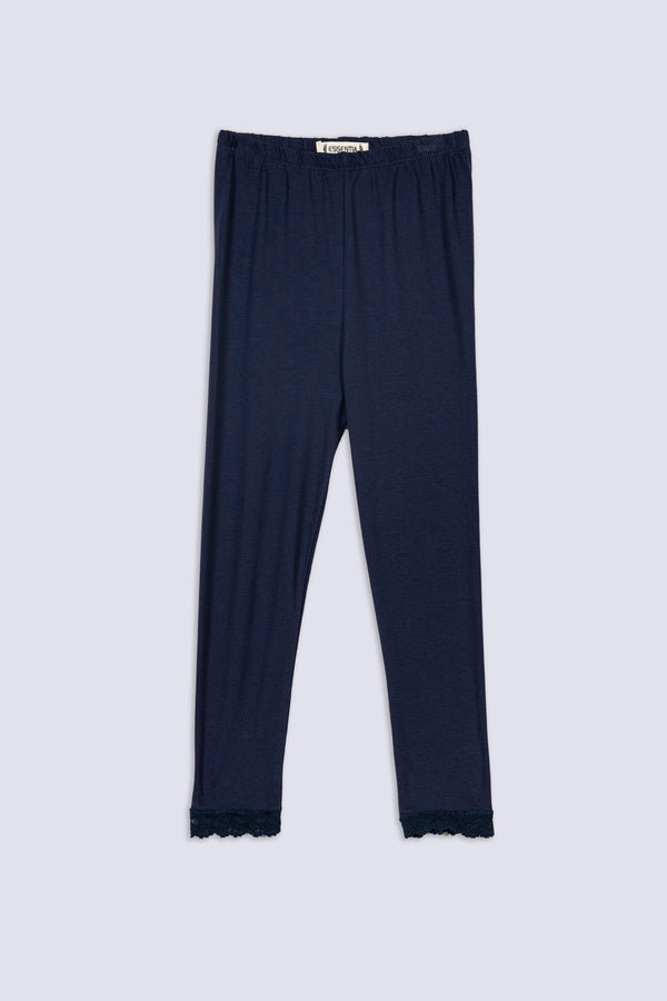 Lace Hem Girls' Legging