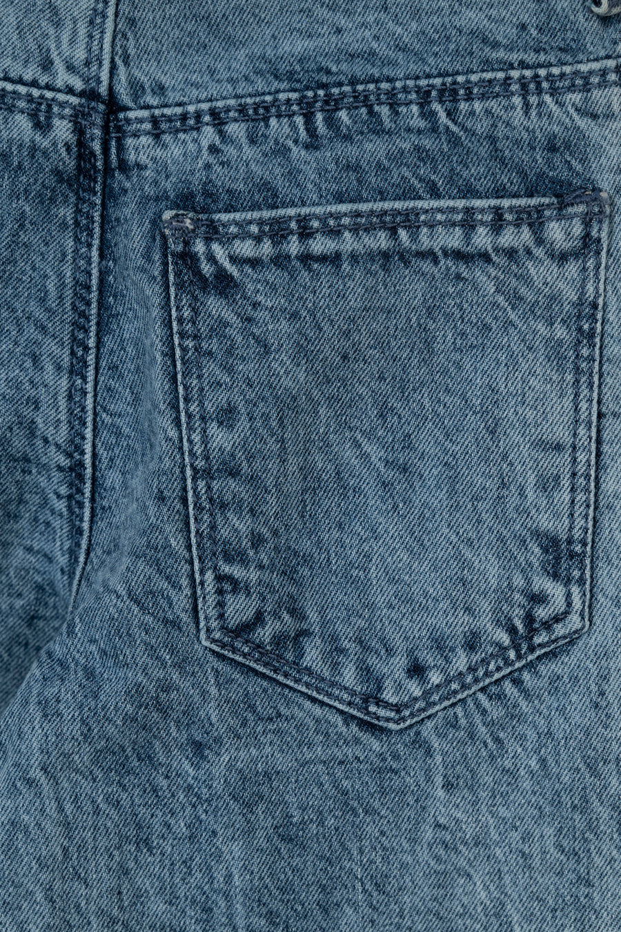 Wide Leg Girl's Seam Denim Pant