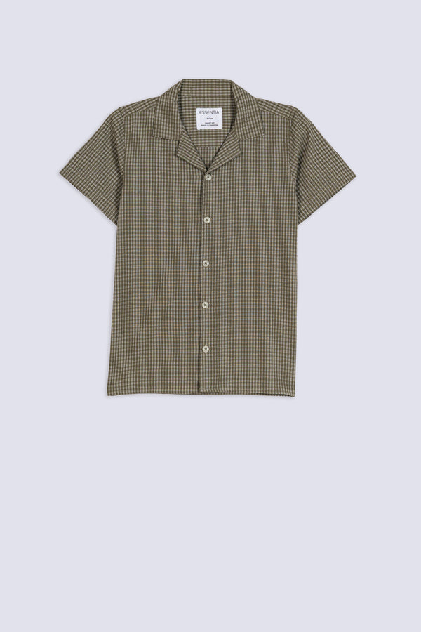 Boy's Classic Olive Checked Shirt