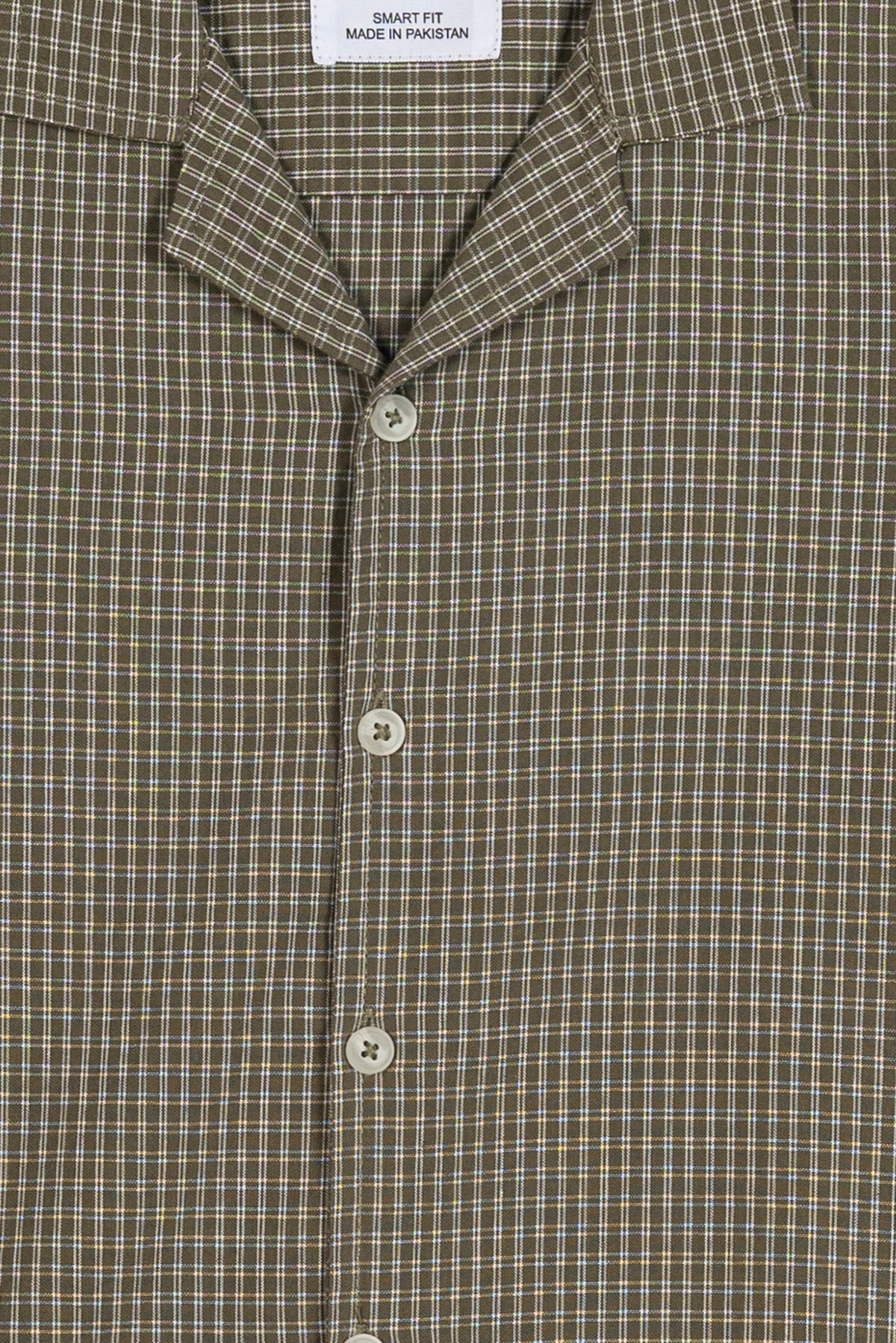 Boy's Classic Olive Checked Shirt