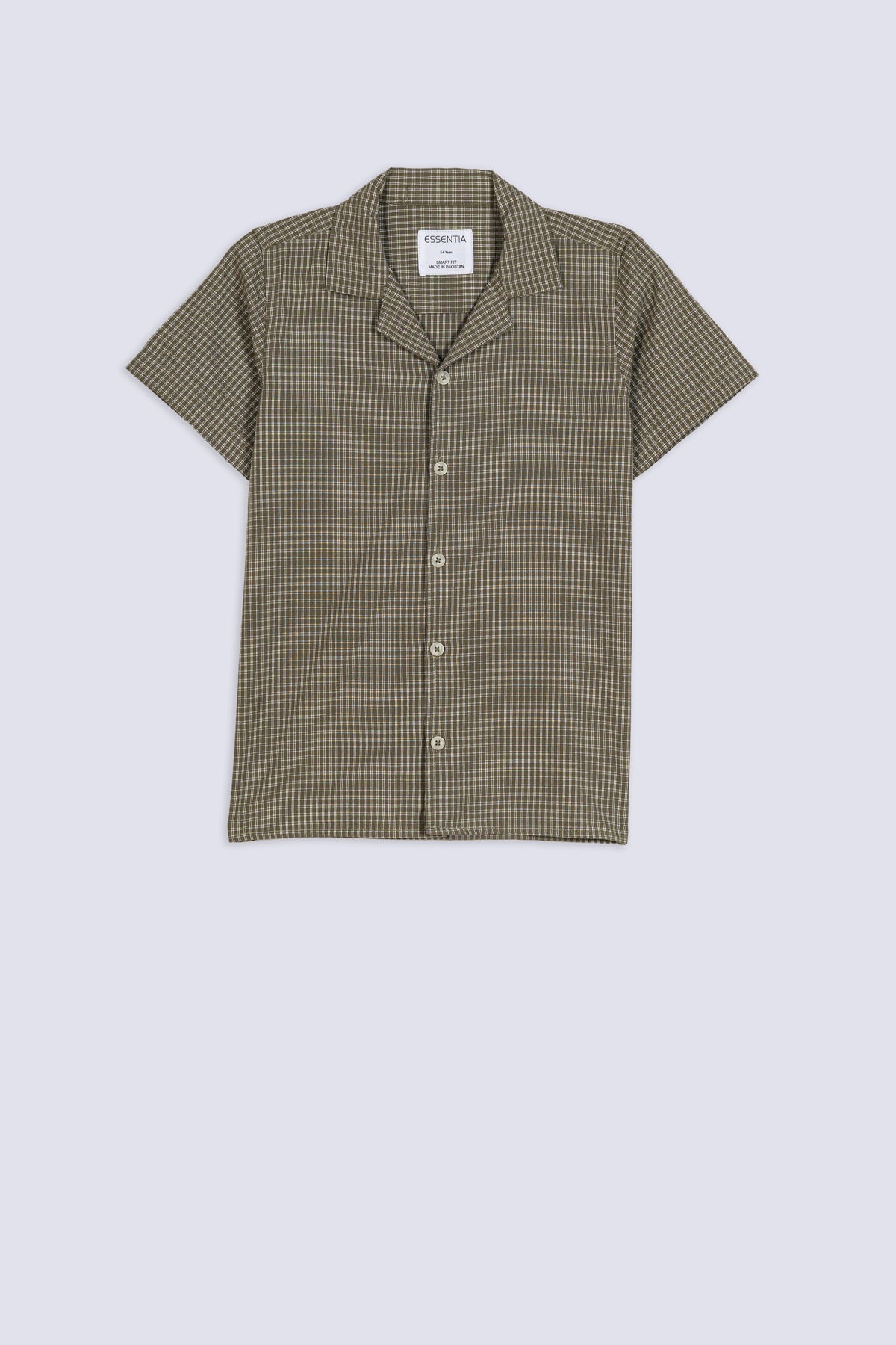 Boy's Classic Olive Checked Shirt