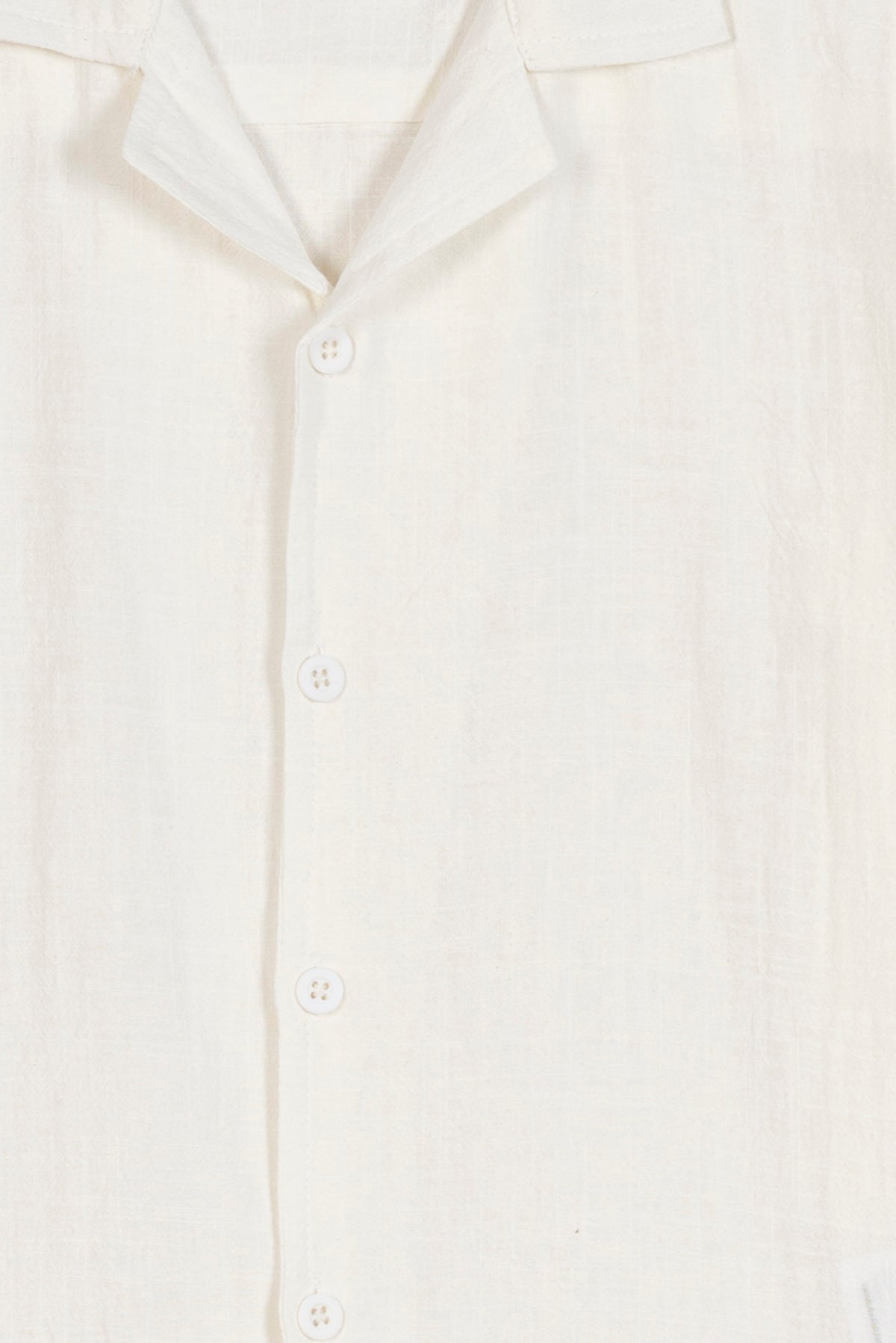 Boy's Plain Linen Texture Shirt
