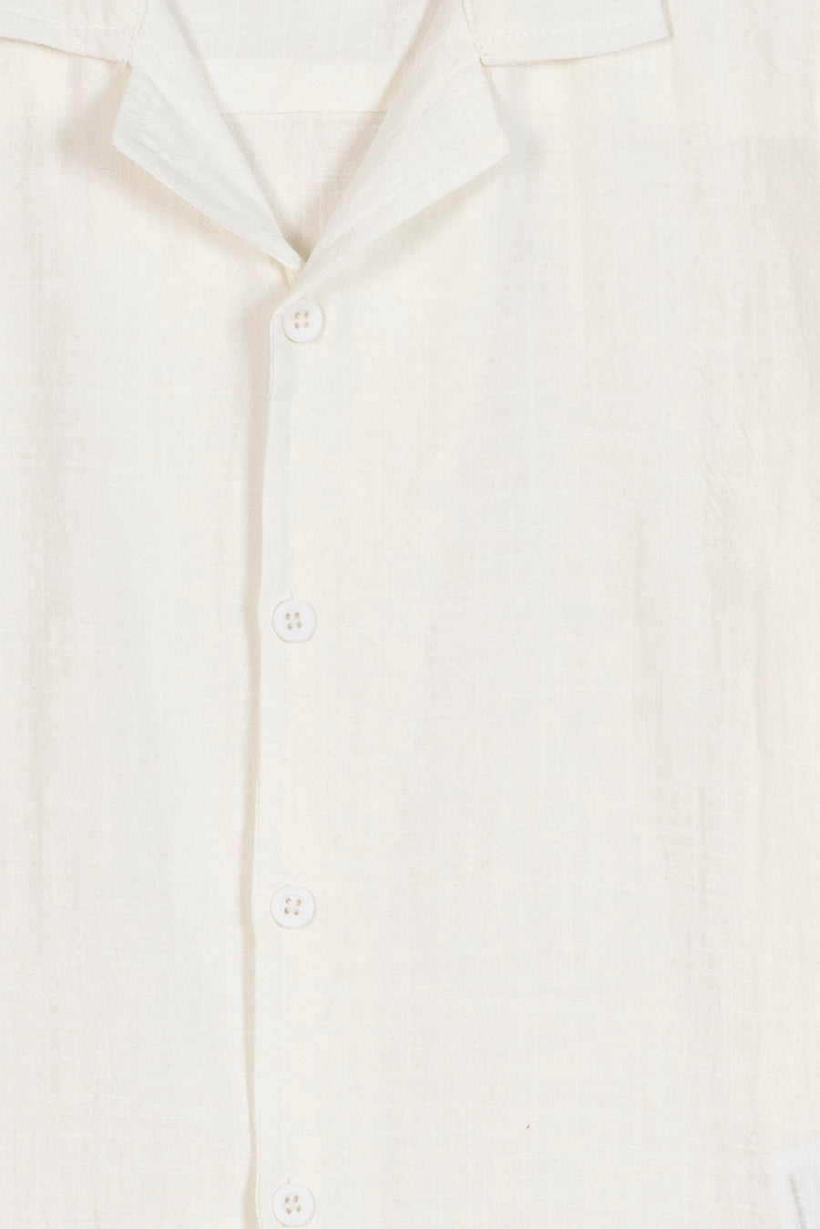 Boy's Plain Linen Texture Shirt