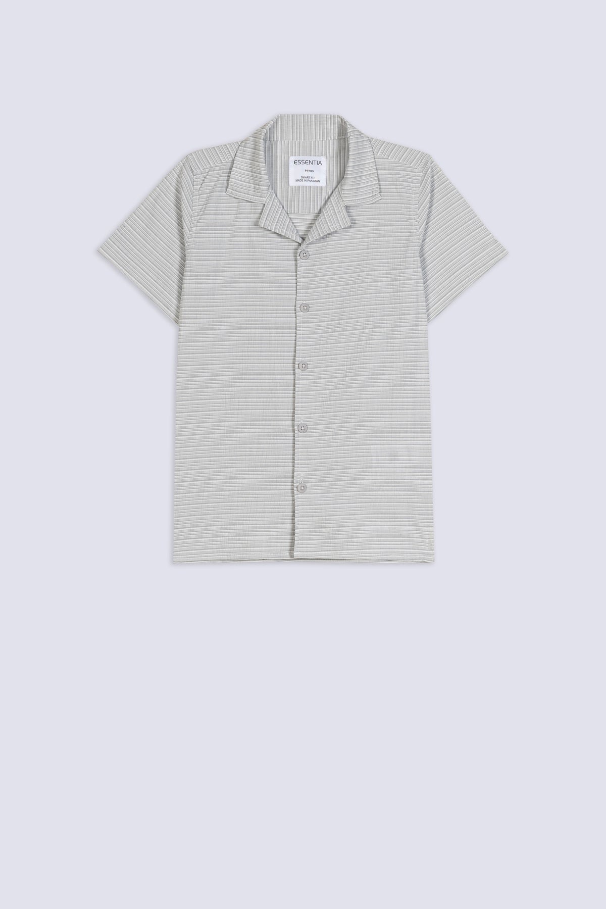 Boy's Grey Line Slub Shirt