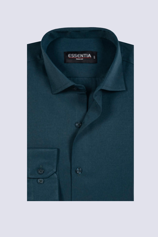 Men's Green Dobby Formal Shirt