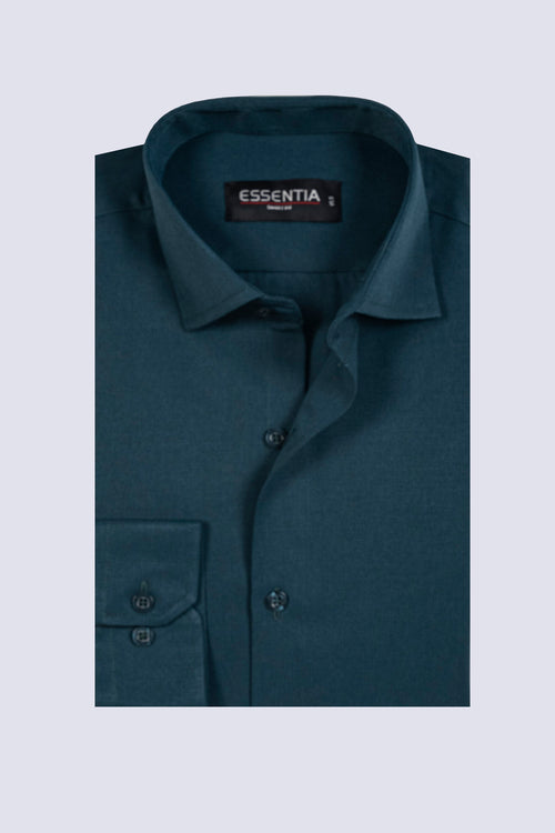 Men's Green Dobby Formal Shirt