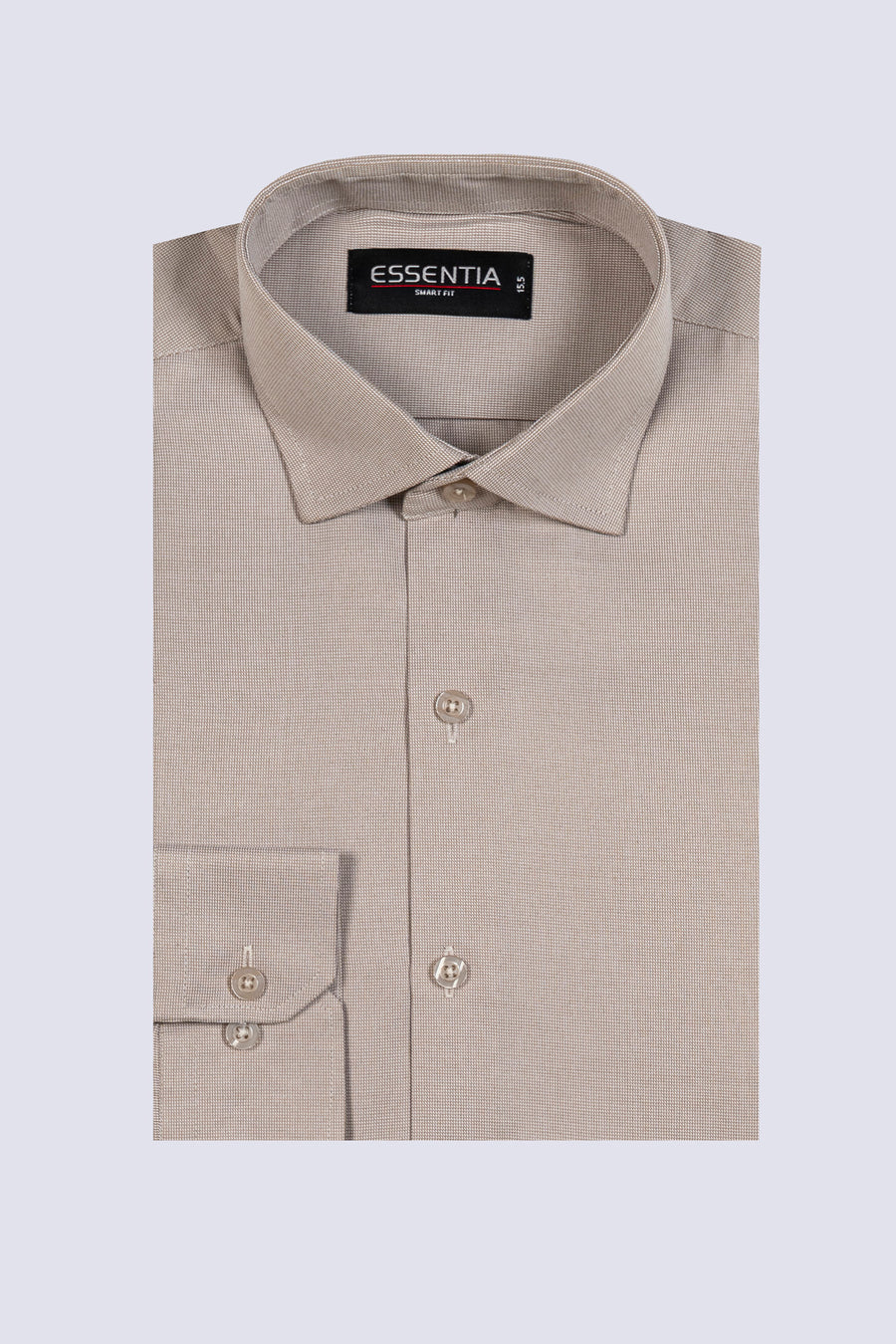 Men's Light Brown Dobby Formal Shirt