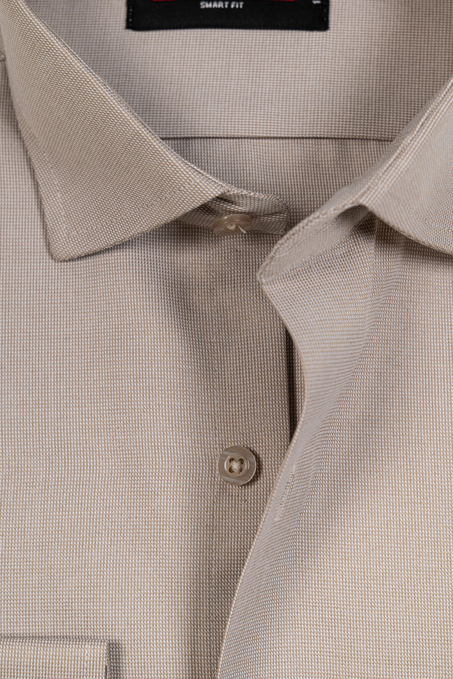 Men's Light Brown Dobby Formal Shirt
