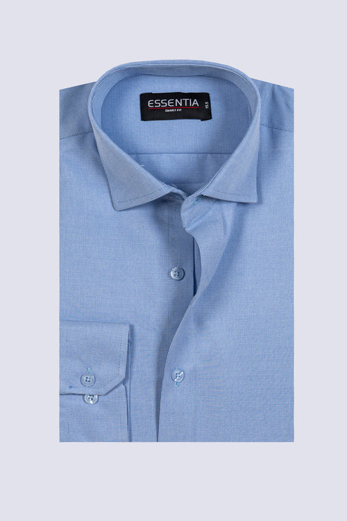 Men's Premium Blue Dobby Shirt