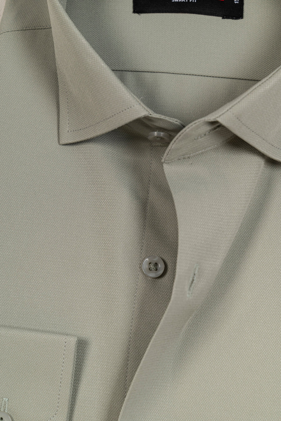 Men's Light Olive Dobby Formal Shirt