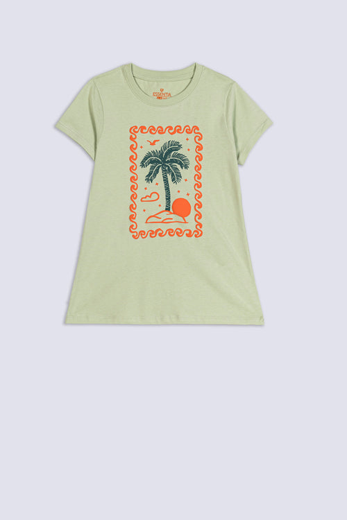 Girl's Summer Palm Graphic Tee
