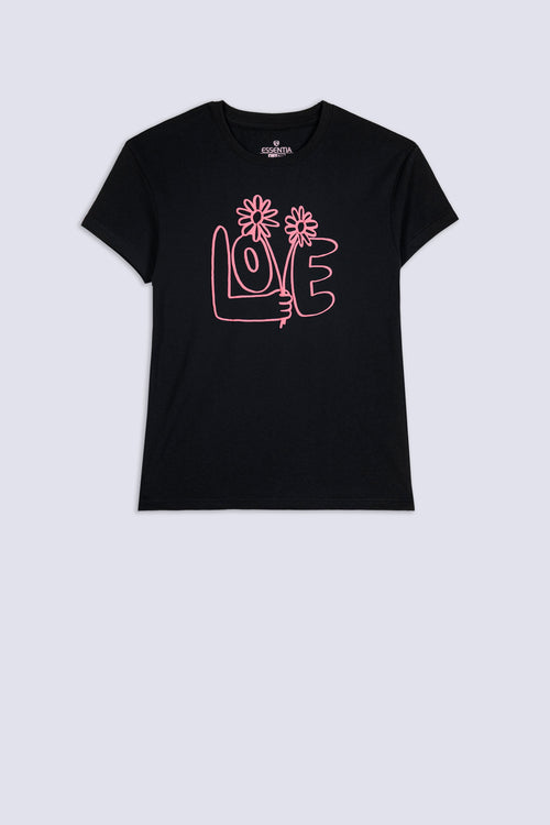 Girl's Floral Love Tee
