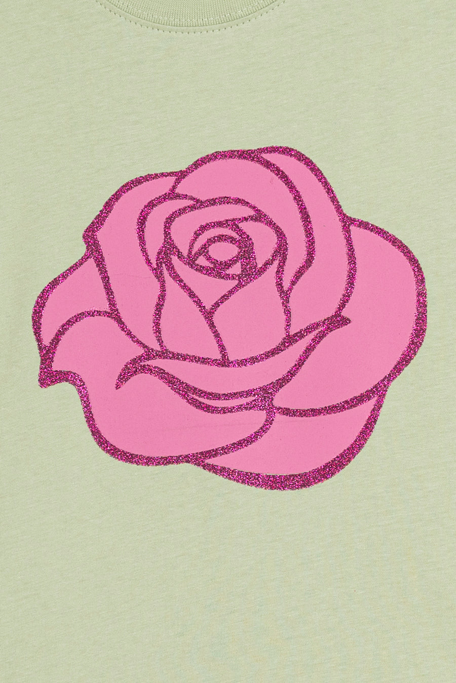 Girl's Rose Sparkle Graphic Tee