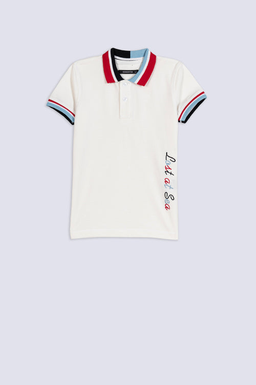 Boy's Coastal Detail Polo Shirt