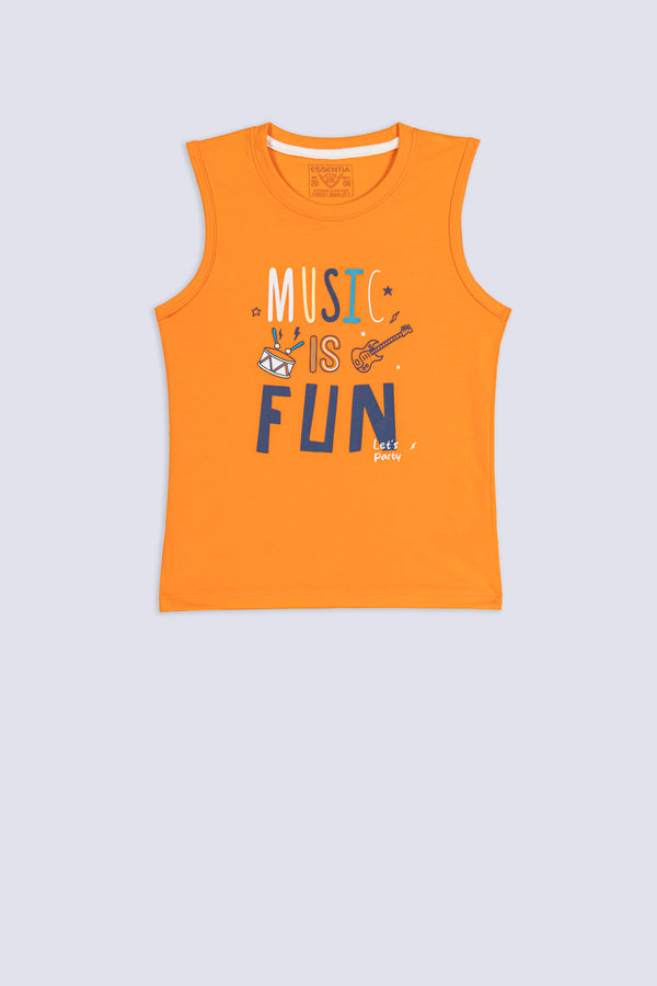Boy's Playful Music Tank Tee