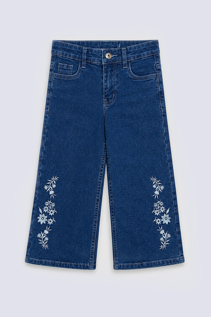 Girl's Bloom Wide-Leg Jeans