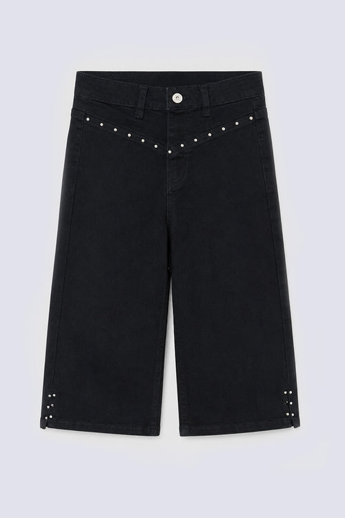 Girl's Starlet Studded Wide-Leg Jeans