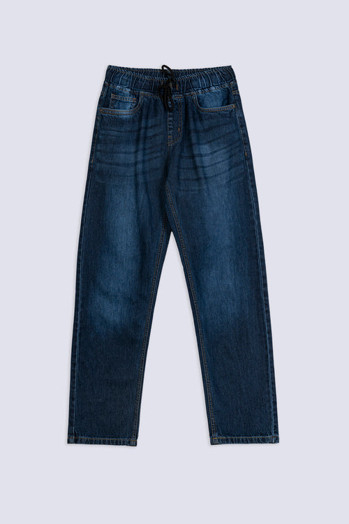 Men's Elastic Waist Denim Pant