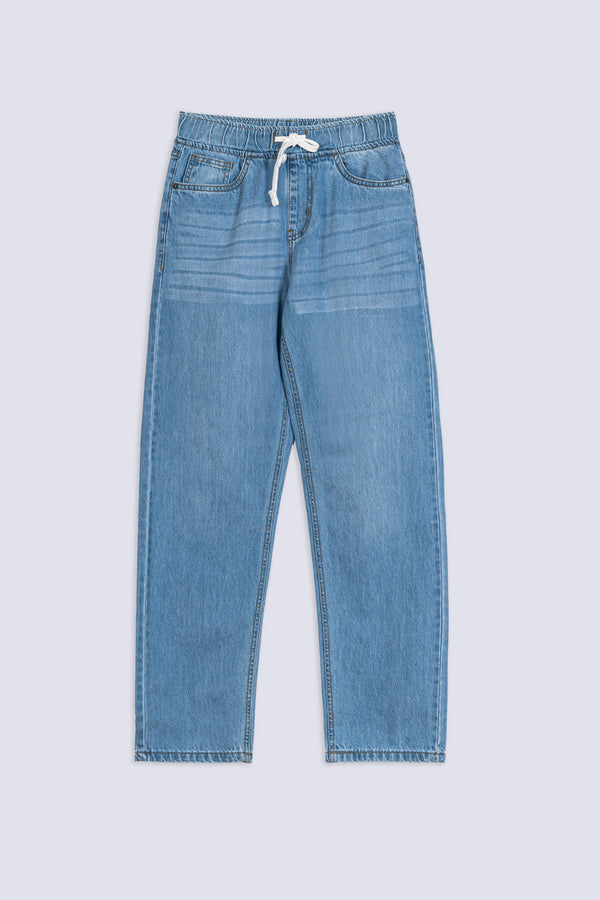 Men's Elastic Waist Denim Pant