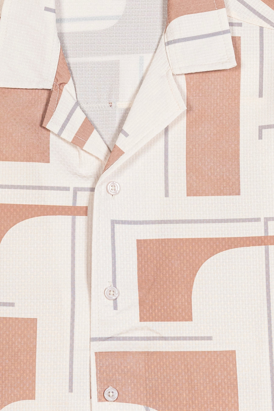 Men's Abstract Line Camp Shirt